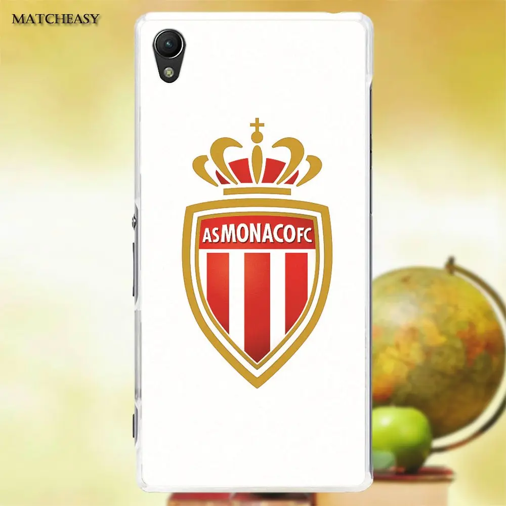 Oedmeb As Monaco Soccer Мягкий ТПУ чехол для Sony Xperia Z Z1 Z2 Z3 Z4 Z5 compact Mini M2 M4 M5 T3 E3