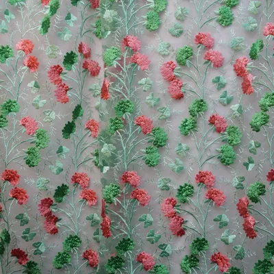 

Free shipping color embroidery lace fabric fabric lace fabric three - color fight Lace fabric 1Yards