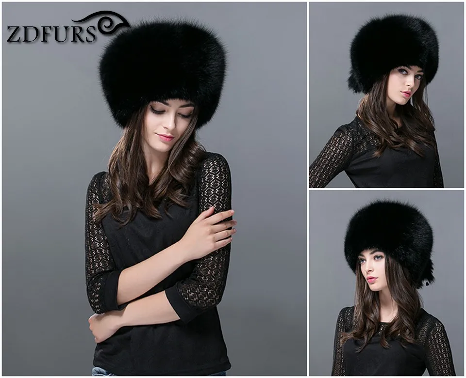 FXFURS осень и зима Новая женская шапка из натурального меха енота русская меховая шапка из натурального Лисьего меха купольная монгольская шапка FXH-161013