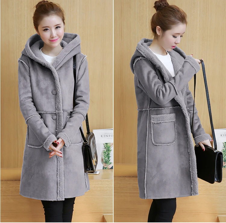 

Fashion Long Cashmere Woolen Coat for Women 2018 Autumn Winter CHEAP Korean Coat Wool F0114 Plus Size 3 Colors