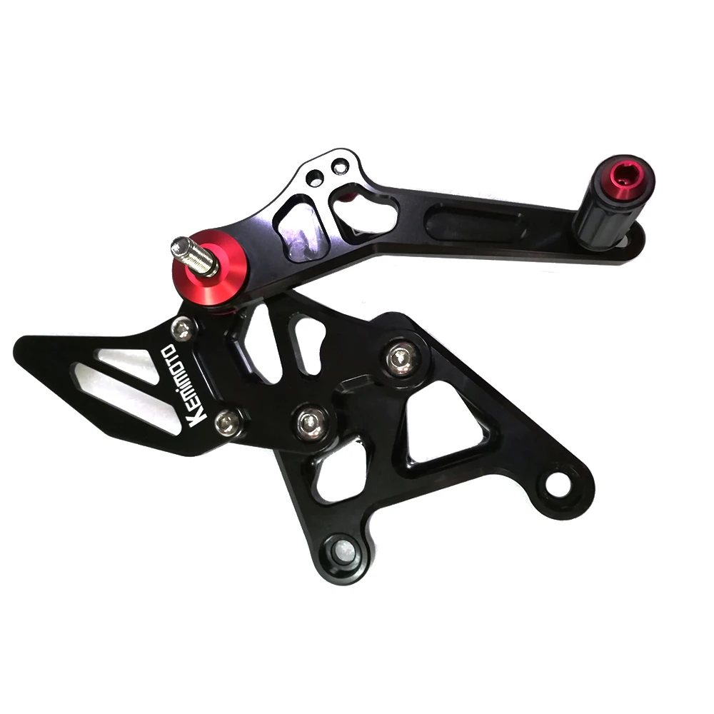 Аксессуары для мотоциклов KEMiMOTO, запчасти с ЧПУ для Honda CBR250R CBR 250R 2011 2012 2013, регулируемые Задние подножки, подножки