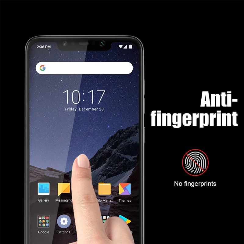 Закаленное стекло с полным покрытием для Xiaomi pocophone F1 6X A2 Защитная пленка экрана