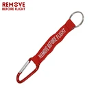 Брелок с надписью Remove Before Flight Llaveros Hombre, Плетеный Красный брелок с надписью, бирка для ключей авиации, безопасная бирка OEM