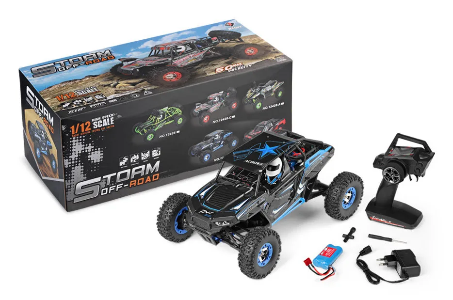 12428-B WLtoys 12428-A/B/C RC автомобиль 1/12 Масштаб 2,4G Электрический 4WD автомобиль с дистанционным управлением 50 км/ч высокая скорость RC гоночный внедорожник - Цвет: 12428-B