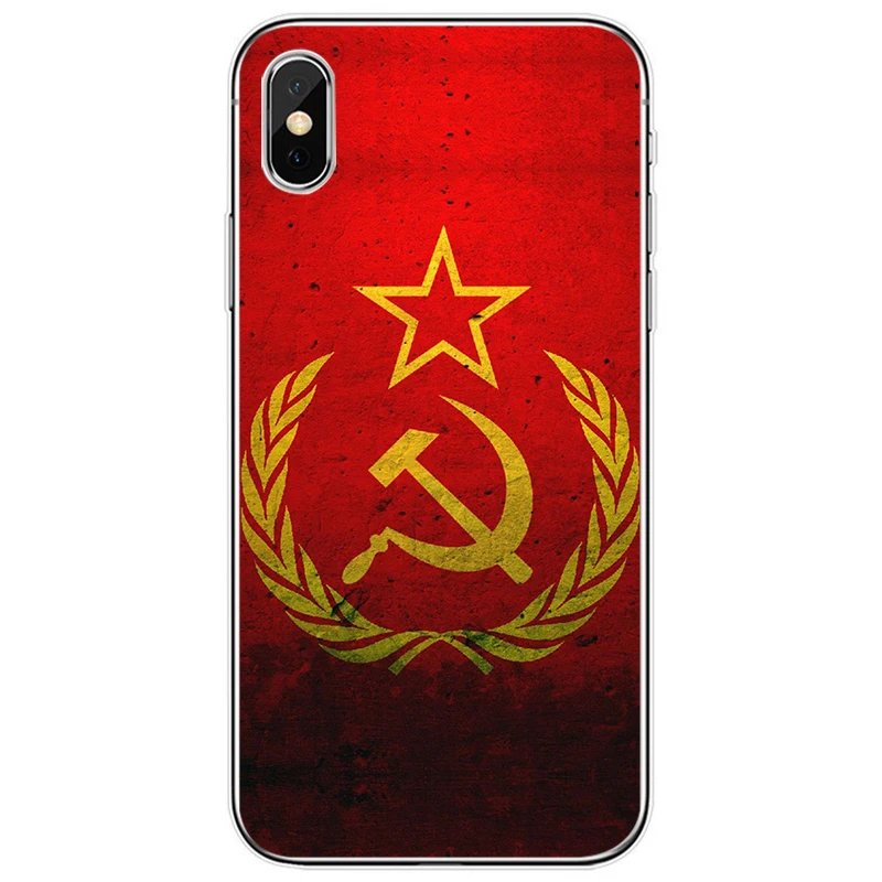 Мягкий силиконовый чехол для телефона с изображением флага России, для iPhone 6, 6 plus, 7, 8 plus, 5, 5S, 5C, SE, для iPhone X, XS, XR, XS Max - Цвет: T19041608-07.jpg