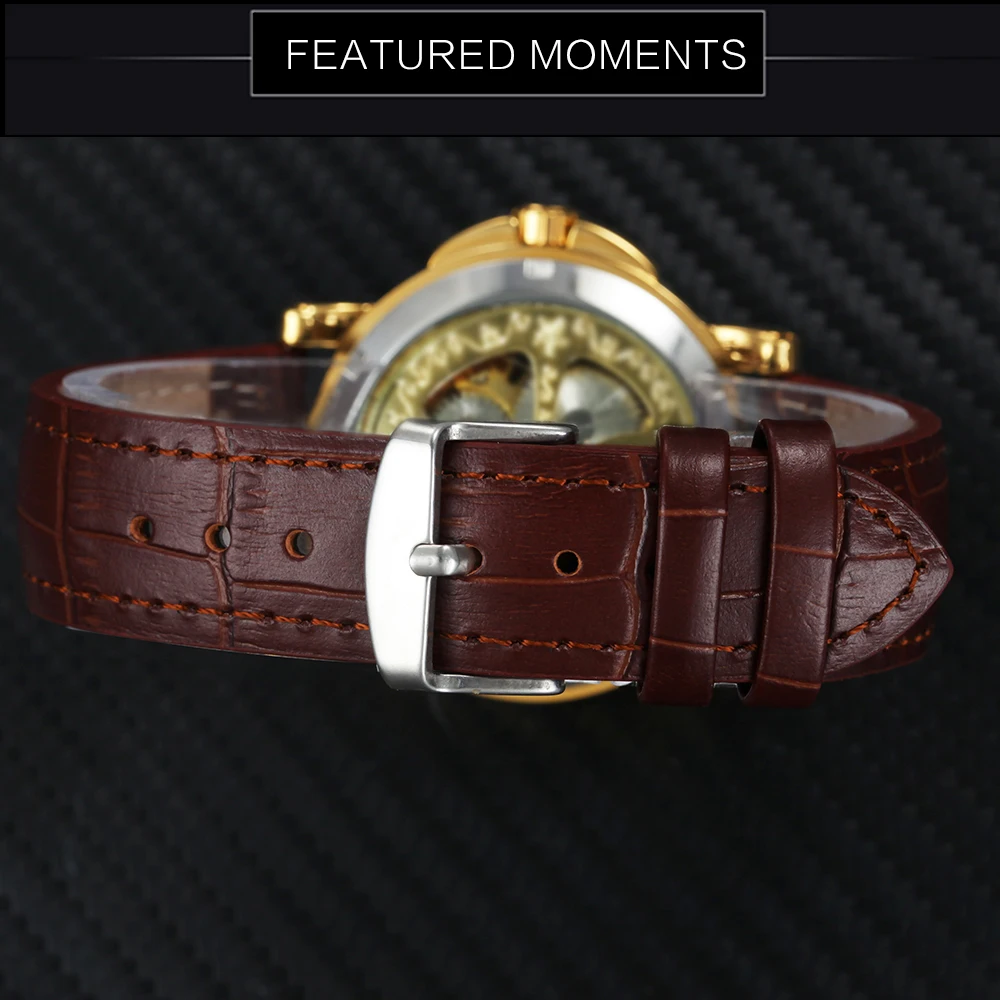 Часы наручные FORSINING Мужские механические брендовые Роскошные светящиеся часы