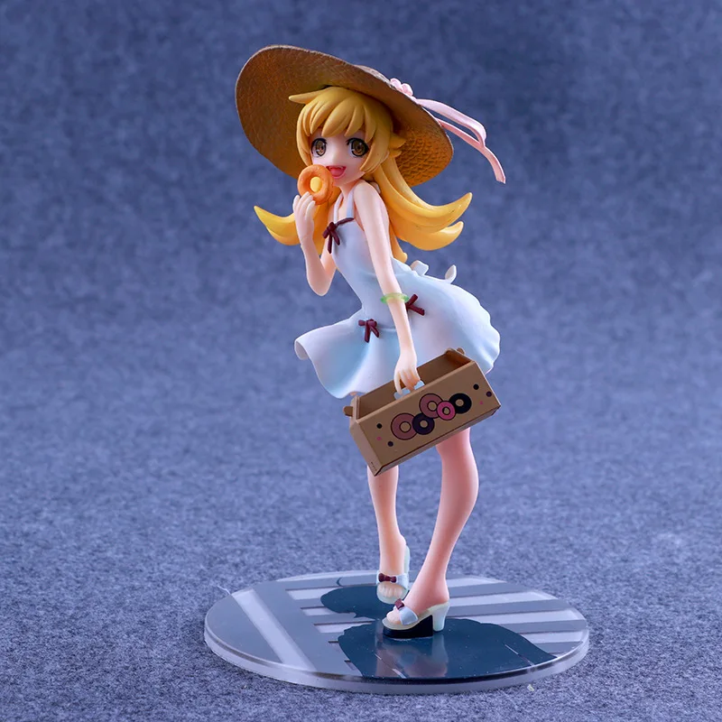 Аниме Monogatari Nisemonogatari Oshino Shinobu ПВХ Фигурки игрушки супер кавайная девочка фигурки