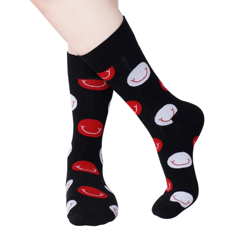 Забавные H хлопок Мужские носки хип-хоп мужские Фламинго пальмовых листьев