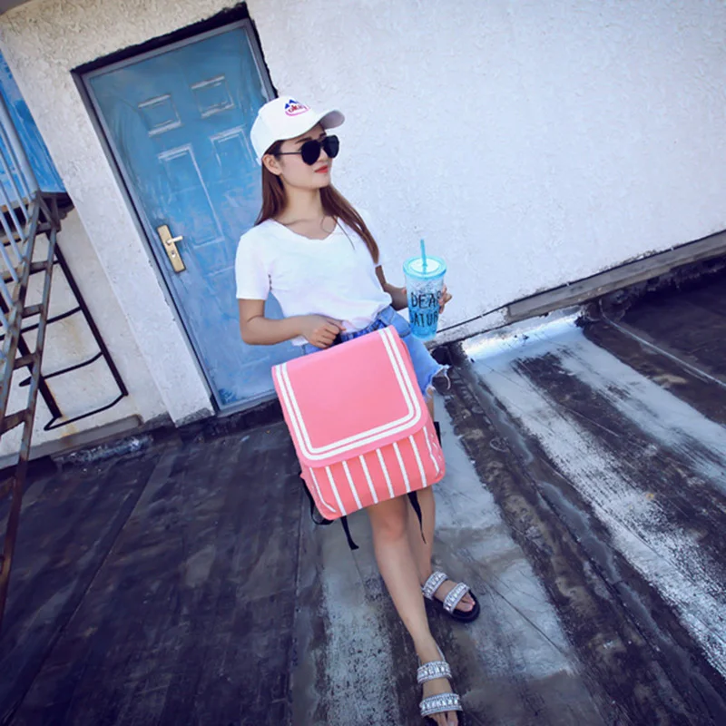 Бесплатная доставка Новый Мода 2017 г. холст цвет: черный синий темно-Стиль студент