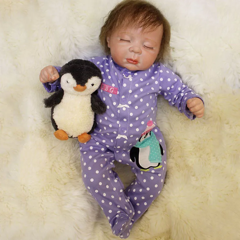 Кукла Детская Хлопковая 55 см|reborn realistic|reborn doll siliconebaby toy |