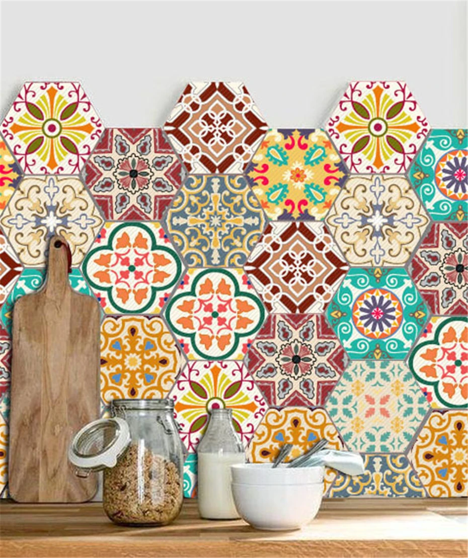 3D самоклеющиеся плитки для дома наклейки на стену мандаля кухни ванной