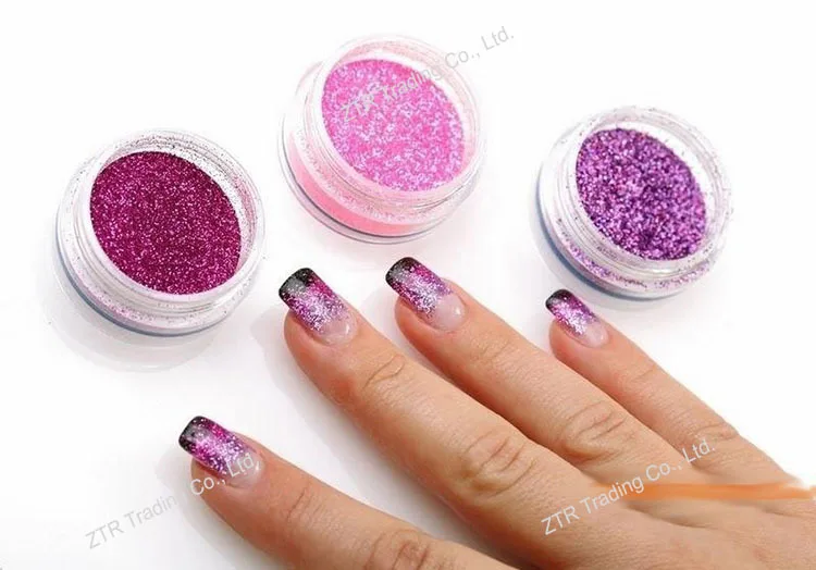 1 горшок блестящий порошок для ногтей украшения дизайна ПЭТ УФ гель Акриловые