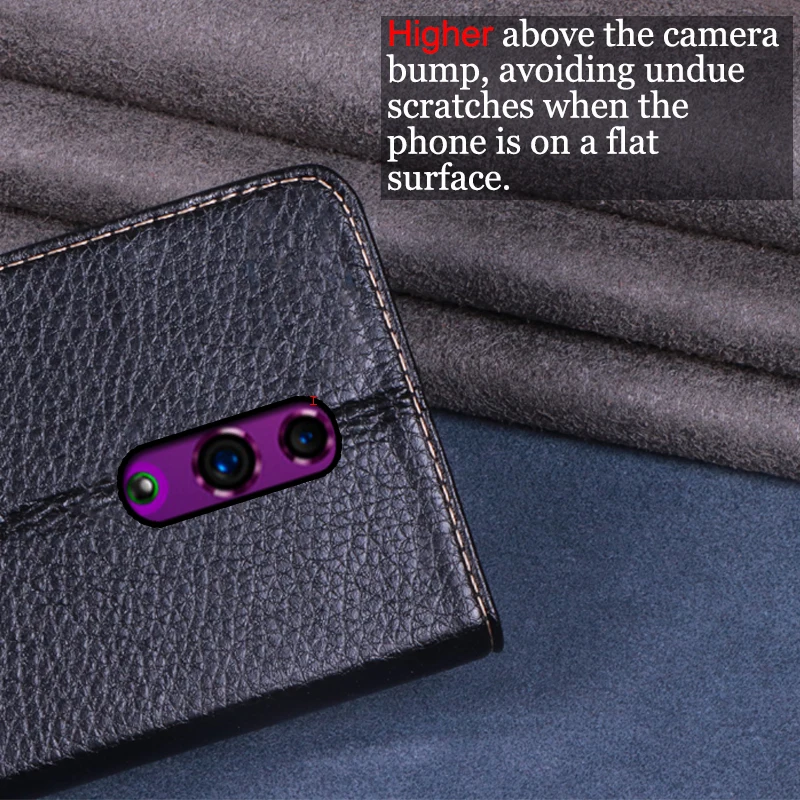 Чехол AIBOULLY для OPPO Reno мягкий силиконовый кожаный чехол с откидной крышкой