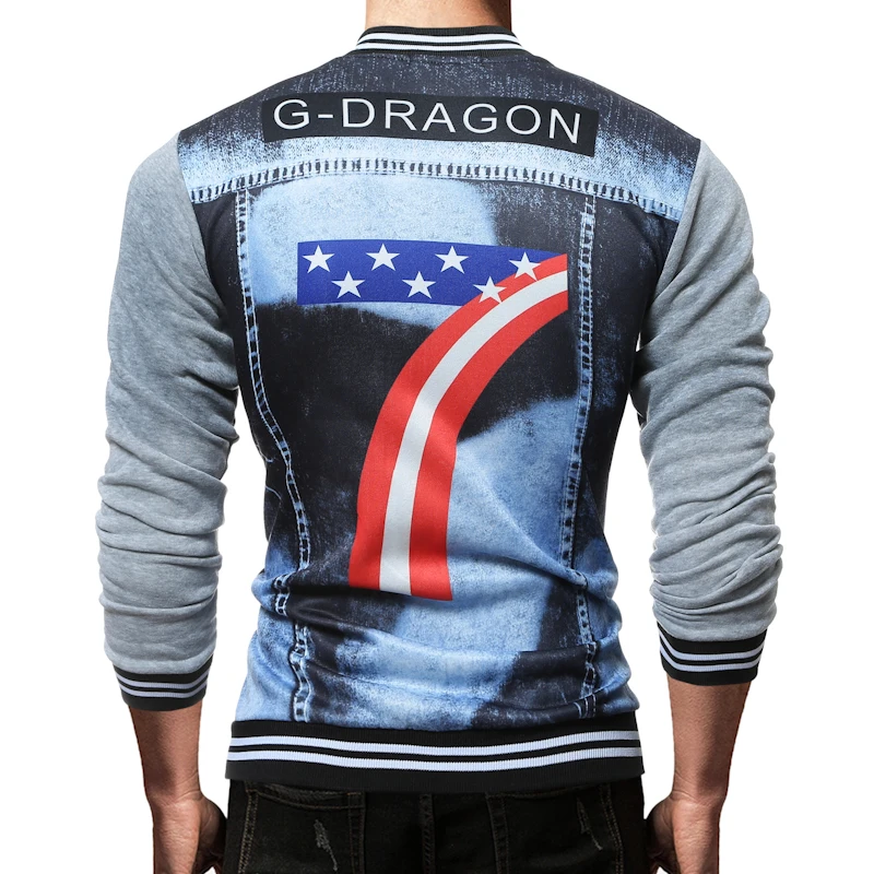 Для мужчин Толстовки лоскутные модные 7 слово печать бренд толстовка пальто