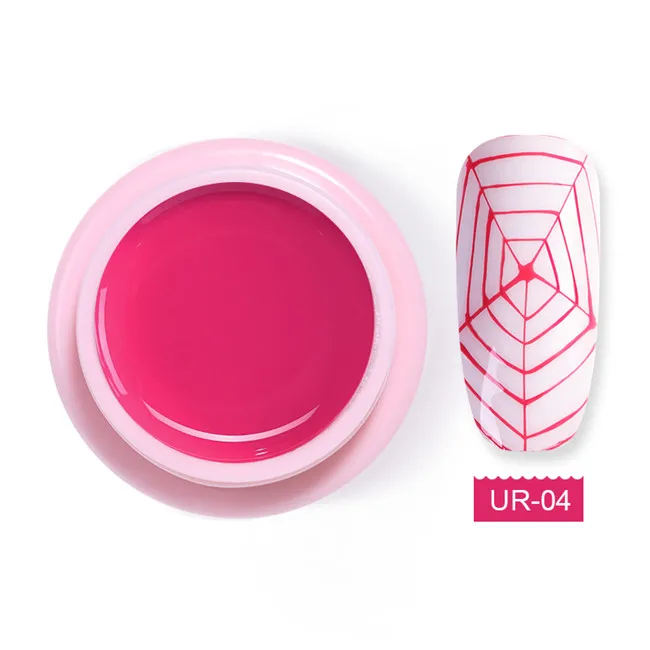 5ml Spider Gel 4 Ur Sugar 7 мл Блестящий Гель-лак для ногтей с пауком проволочный эластичный рисунок УФ-гель впитывающий вытягивающий Шелковый лак для ногтей с пауком - Цвет: 5ml Spider Gel 4