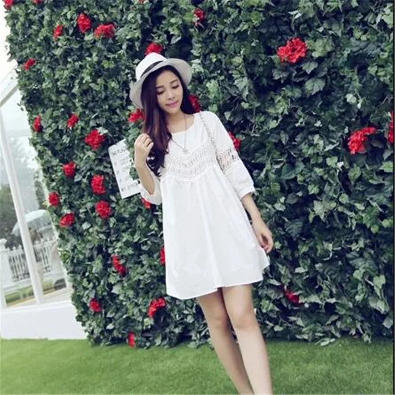 Новое платье для беременных Плюс Размер 2018 чистого хлопка летние платья