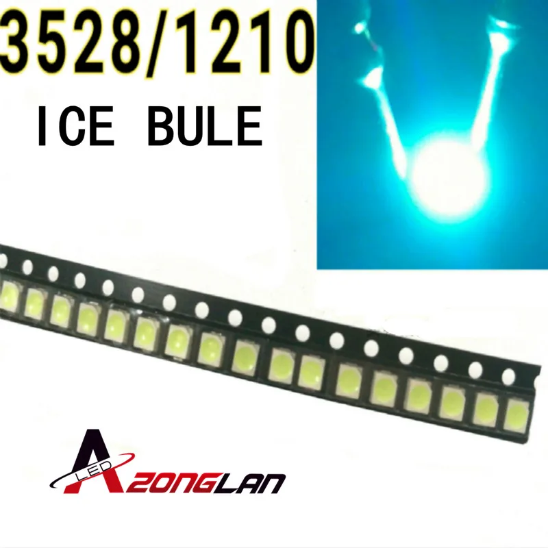 3528 SMD светодиодные лампы 1210 яркие аквасиние (голубые) 200 шт. | Лампы и освещение