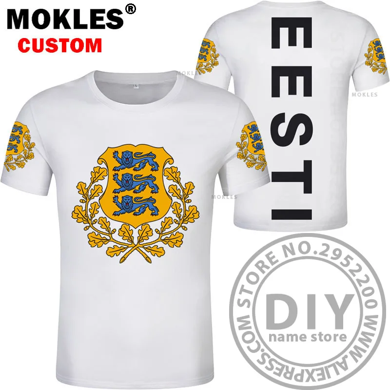 Эстония футболка diy Бесплатная изготовление под заказ имя номер est Национальный