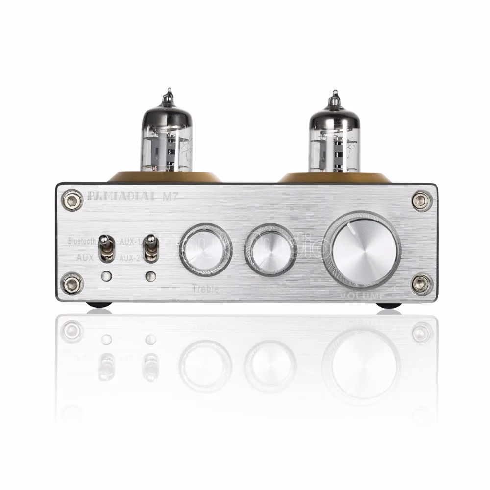 Nobsound Bluetooth HiFi вакуумный 6J1 ламповый усилитель стерео ламповый предусилитель с высоким басовым контролем