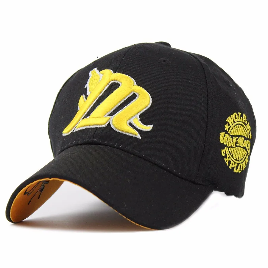 Geebro с буквой «М» и Бейсбол Кепки Snapback для бейсболка для мужчин для папы волк Bone Casquette летняя бейсболка Кепки s полностью закрытые кепки для Для женщин