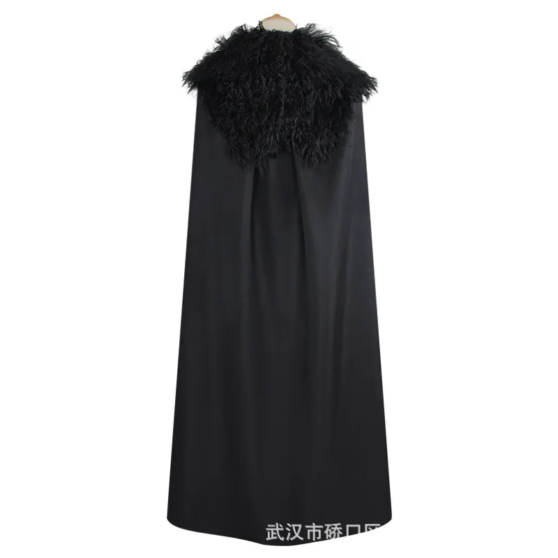 Game of Thrones Costume Jon Snow Costume Outfit With Coat Halloween Clothing Ault Men Cosplay Costume Full Set Party dress