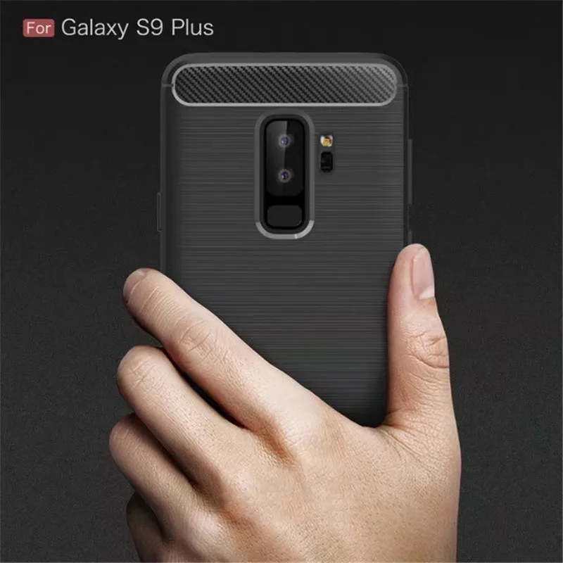 Для Samsung Galaxy S7 Edge S8 S9 Plus чехлы из углеродного волокна для телефонов J3 J4 J6 J7 2018 чехол