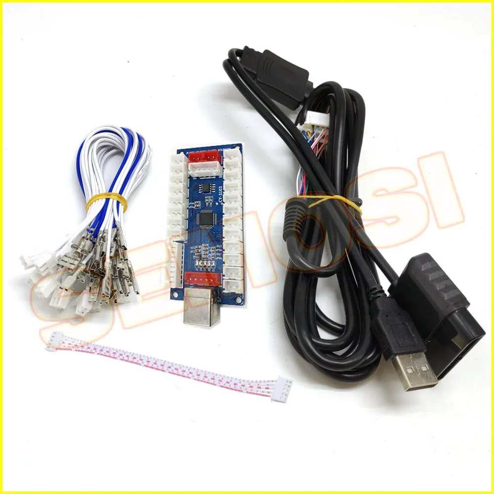 PS2/PS3/PC/XBOX360 Аркада pcb джойстик USB аркада кодировщик доска к ПК аркадная Sanwa для