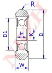 608Z диаметр 8 30 Толщина Ширина 9 мм упаковка пластиковый подшипник шкив окна