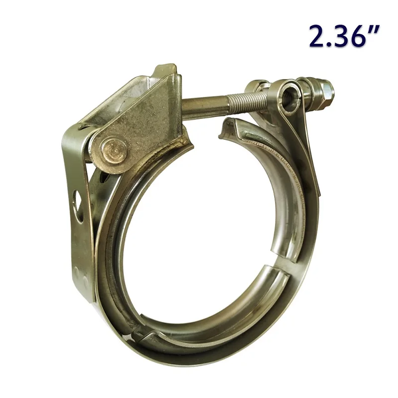 2.36 inch ZUCZUG 1,5 дюймов до 6,0 дюймов быстросъемный v-образный зажим из нержавеющей стали 304 выхлопная труба-зажим с нейлоновой гайкой - Цвет: 2.36 inch