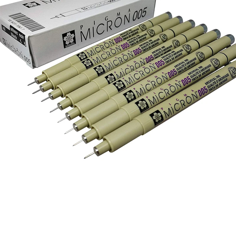 Черные чернила 005 маркер войлок наконечник ручка для хранения/пигментных чернил