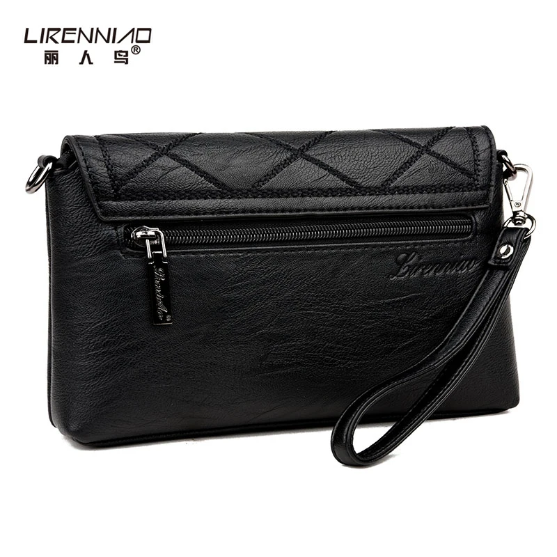 Lirenniao Брендовая Дизайнерская обувь Вышивка плед женский плечо Курьерские сумки