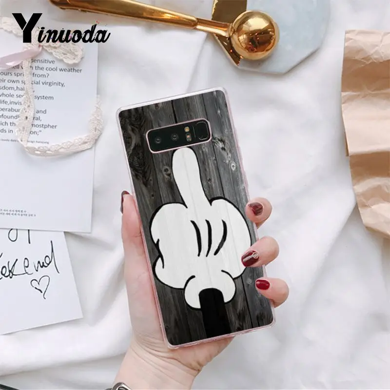 A4 Yinuoda Красота с Микки Маусом Минни Мышь Чехлы для мобильного телефона из мягкого силикона чехол для samsung Galaxy S9 плюс S7 край S6 edge plus S5 S8 плюс - Цвет: A4