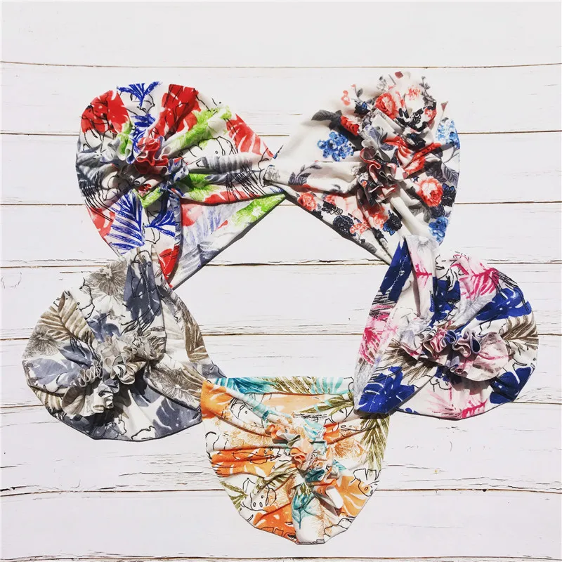 Летняя хлопковая детская шапка с цветочным принтом для малышей шапочка Детские