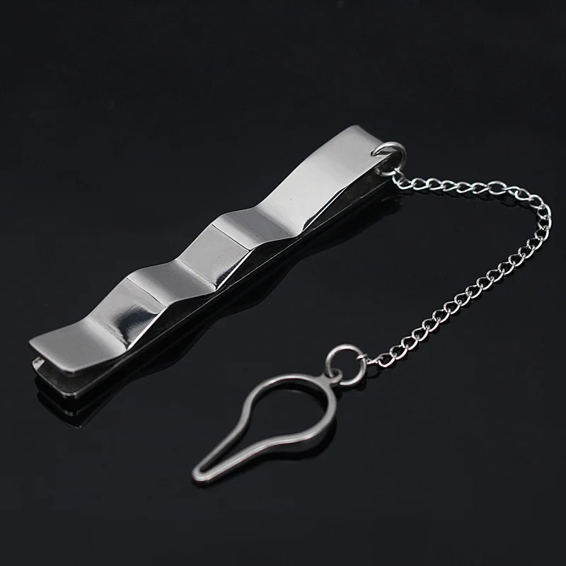 Модная мужская просто зажим для галстука Classic Silver/золото Цвет Для мужчин Бизнес