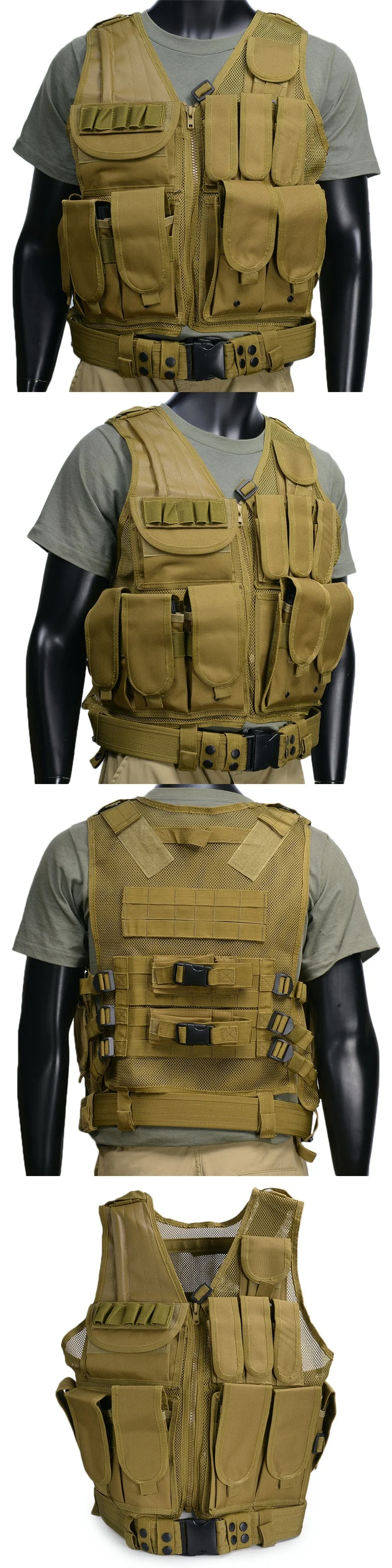Airsoft военно-тактические жилет Молл Полиции Body Armor Plate Carrier Swat армия Пейнтбол Стрельба Охота Боевая кобура жилеты