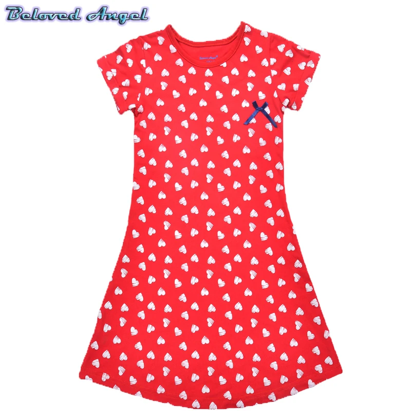Toddler Girls Dress 2019 Kids Summer Dresses for Clothes 100%Cotton Children Tunic Jersey Princess Party Wedding | Детская одежда и