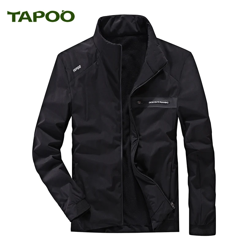 Мужская ветровка в стиле милитари черная водонепроницаемая куртка с твердым