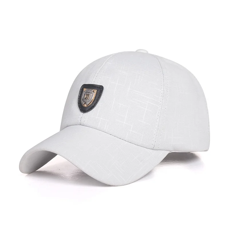 White UNIKEVOW 1 шт. Новое поступление бейсбольная кепка мужская Регулируемая Кепка повседневные Шапки для отдыха одноцветная модная Снэпбэк шапка на лето и осень - Цвет: White
