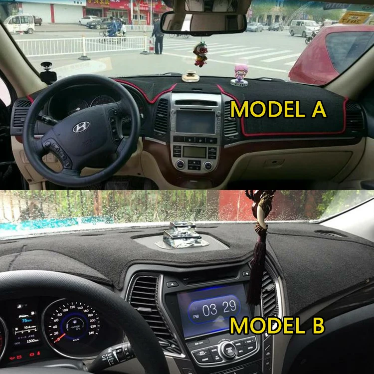 Стильные автомобильные накладки приборная панель для Hyundai Santa Fe Classic ix45 2000 2006 2007 2012