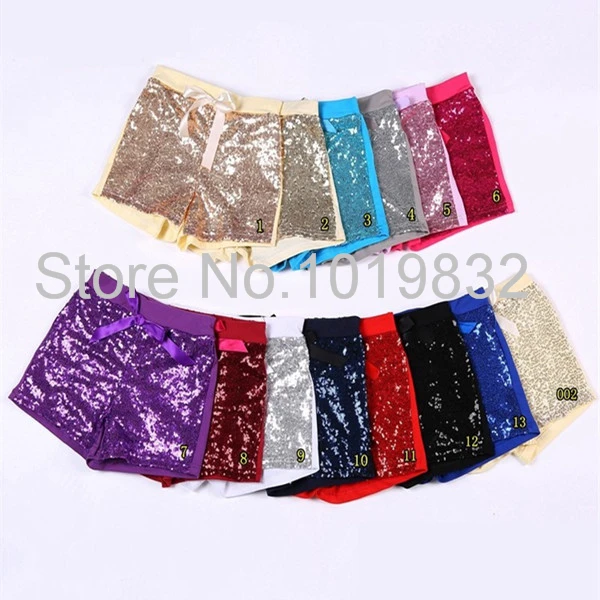 Очаровательные детские летние шорты для девочек Высококачественные с блестками