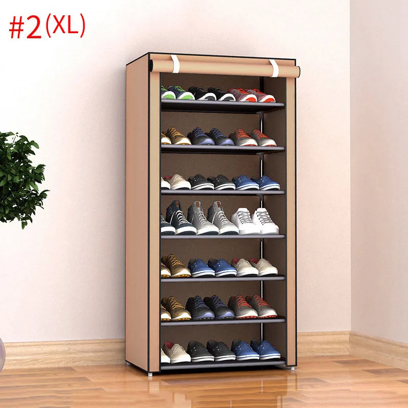 style2 XL Пылезащитные стойки для домашней обуви, органайзер, несколько слоев обуви, держатель для полки стойки, дверная полка для обуви, экономия пространства, домашний шкаф для хранения - Цвет: style2 XL