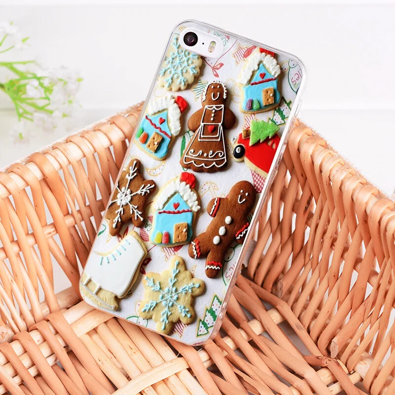 Laumans Рождество узор ультра тонкий мультфильм чехол для телефона Apple iPhone 8 7 6 S Plus X 5