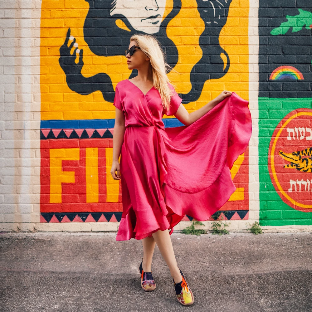 Женские парусиновые туфли UIN повседневные лоферы на плоской подошве для