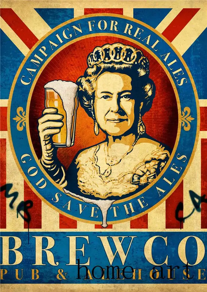 Забавное пиво Ретро плакат прозрачная картина настенные наклейки украшение для