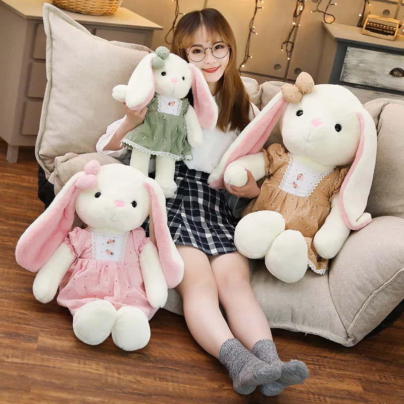 Милый Плюшевый кролик игрушка мягкие игрушки в виде животных юбка куклы детские