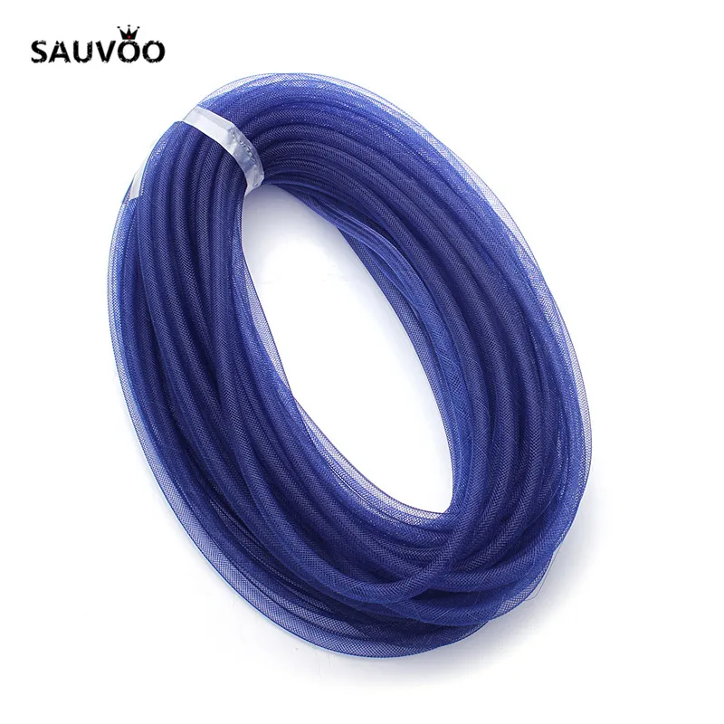 SAUVOO, 20 ярдов/упаковка, полый сетчатый Браслет, нейлоновая сетчатая трубка, цепочка, шарм, сделай сам, ювелирное изделие, браслет, материал, 14 цветов, F1940