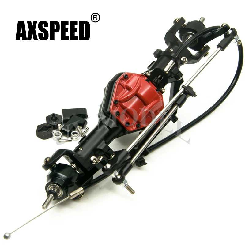 1:10 RC Car Parts Front Axle With Lock High Quality Alloy Red For Crawler AXIAL SCX10 CC01 F350 | Игрушки и хобби