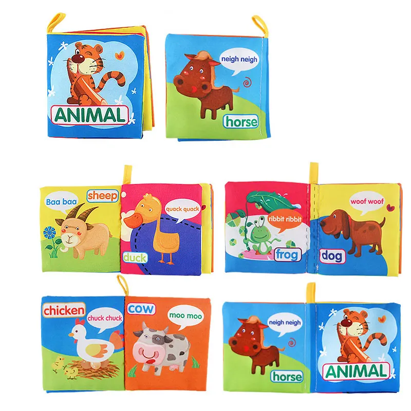 Детская игрушка прорезыватель для зубов новорожденных Ткань Книга Детские