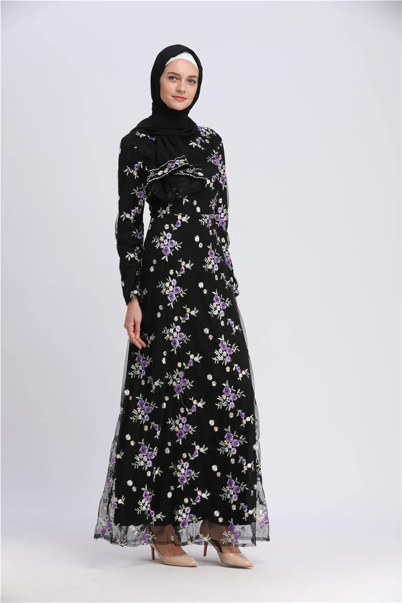 PrettyRunni Исламская одежда Длинные трикотаж кимоно длинный халат Jubah Ближний Восток