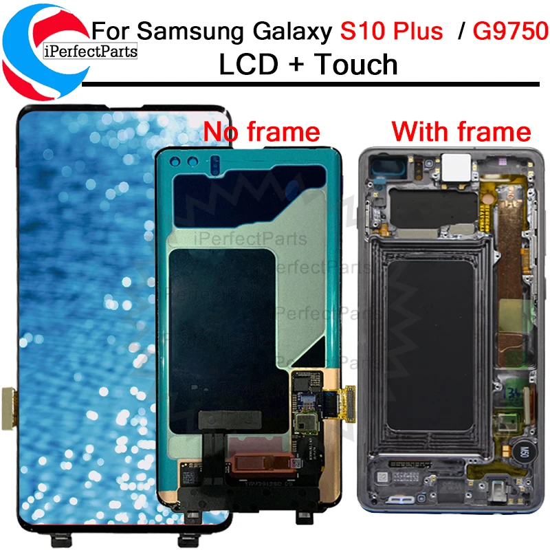 AMOLED для Samsung Galaxy S10 Plus 2019 ЖК дисплей сенсорный экран дигитайзер Замена samsung Pantalla